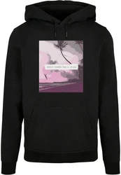 Merchcode Kapuzensweatshirt Summer Story Basic Hoody (1-tlg) Schwarz/Rosa