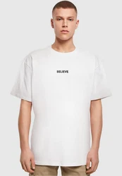 Merchcode T-Shirt Believe Front Heavy Oversized Tee Weiß/Hellblau/Dunkelblau/Schwarz/Gelb/Braun