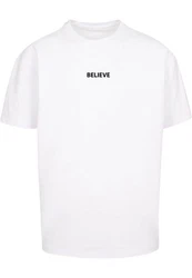 Merchcode T-Shirt Believe Front Heavy Oversized Tee Weiß/Hellblau/Dunkelblau/Schwarz/Gelb/Braun