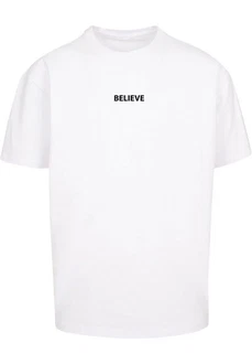 Merchcode T-Shirt Believe Front Heavy Oversized Tee Weiß/Hellblau/Dunkelblau/Schwarz/Gelb/Braun