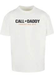 Merchcode T-Shirt Merchcode Herren Fathers Day - Call of Daddy Heavy Oversize Tee Grau/Rot