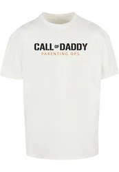 Merchcode T-Shirt Merchcode Herren Fathers Day - Call of Daddy Heavy Oversize Tee Grau/Rot