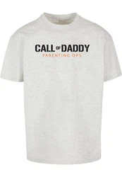Merchcode T-Shirt Merchcode Herren Fathers Day - Call of Daddy Heavy Oversize Tee Grau