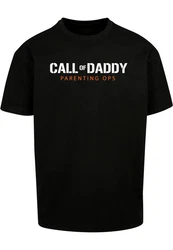 Merchcode T-Shirt Merchcode Herren Fathers Day - Call of Daddy Heavy Oversize Tee Grau/Rot/Schwarz
