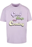 Merchcode T-Shirt Good Things Heavy Oversized Tee Lila
