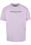 Merchcode T-Shirt Never Give Up Heavy Oversized Tee Lila Merchcode T-Shirt Never Give Up Heavy Oversized Tee Lila