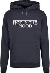 Merchcode Kapuzensweatshirt NITM - Stranger Mood X Basic Hoody Hellblau/Dunkelblau