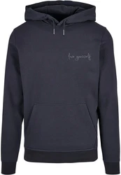Merchcode Kapuzensweatshirt Love Yourself Basic Hoody Dunkelblau/Blau/Dunkelgrau