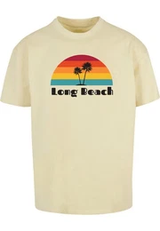 T-Shirt Herren Long Beach Heavy Oversize Tee-BY102 (1-tlg)