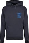 Merchcode Kapuzensweatshirt Good Vibes Only Basic Hoody (1-tlg) Dunkelblau/Blau