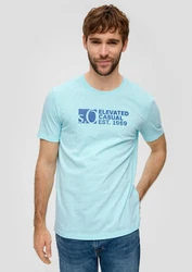 s.Oliver T-Shirt Basic Rundhals 2er Pack Hellblau/Blau/Türkis