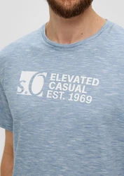 s.Oliver T-Shirt Basic Rundhals 2er Pack Hellblau/Blau