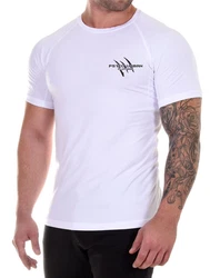 Psycho Urban Print-Shirt Set Basic Fitness T-Shirt im Doppelpack Hellblau/Beige/Grau/Weiß
