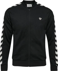 hummel Langarmshirt hmlARCHIVE REGULAR POLY ZIP JACKET Schwarz/Weiß/Beige