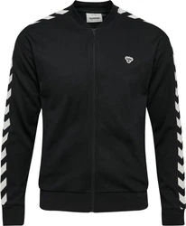 hummel Langarmshirt hmlARCHIVE REGULAR POLY ZIP JACKET Schwarz/Weiß/Beige