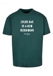 Merchcode T-Shirt Hope 2 Heavy Oversized Tee Dunkelgrün/Grün/Türkis