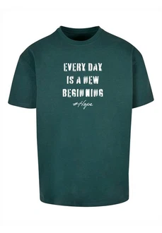 Merchcode T-Shirt Hope 2 Heavy Oversized Tee Dunkelgrün/Grün/Türkis