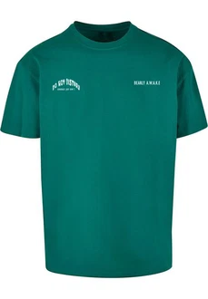 Merchcode T-Shirt Barely Awake Heavy Oversize Tee Türkis/Grün/Dunkelgrün