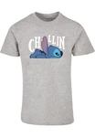 ABSOLUTE CULT Herren Lilo And Stitch Chillin T-Shirt Blau/Creme