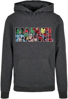 ABSOLUTE CULT Kapuzensweatshirt Marvel Logo Character Infill Hoody (1-tlg) Dunkelgrau/Beige/Rot/Mischfarben/Grau ABSOLUTE CULT Kapuzensweatshirt Marvel Logo Character Infill Hoody (1-tlg) Dunkelgrau/Beige/Rot/Mischfarben/Grau