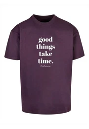 T-Shirt Herren Good Things Take Time Heavy Oversize Tee (1-tlg)