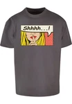 Merchcode T-Shirt Silent Sign Comic Heavy Oversized Tee Hellgrau/Grün