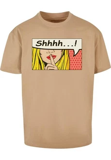 Merchcode T-Shirt Silent Sign Comic Heavy Oversized Tee Braun/Khaki/Beige/Gelb/Gold Merchcode T-Shirt Silent Sign Comic Heavy Oversized Tee Braun/Khaki/Beige/Gelb/Gold