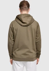 Merchcode Kapuzensweatshirt Good Things Take Time Basic Hoody (1-tlg) Dunkelgrün/Khaki/Braun/Grau
