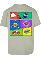 Merchcode T-Shirt Herren Book Comic Heavy Oversized Tee Khaki/Dunkelgrün
