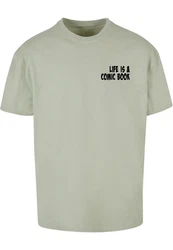 Merchcode T-Shirt Herren Book Comic Heavy Oversized Tee Khaki/Dunkelgrün