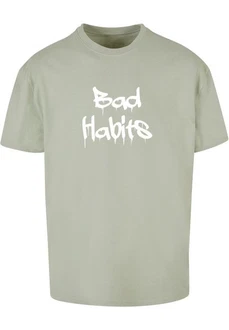 Merchcode T-Shirt Bad Habits Heavy Oversize Tee Grün/Hellgrün/Khaki/Dunkelgrün/Neonfarben