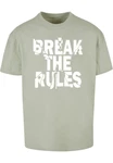 Merchcode Herren Break The Rules 2 Heavy Oversize Tee Dunkelgrün/Khaki/Grün/Hellgrün