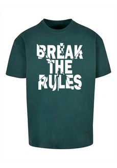 Merchcode Herren Break The Rules 2 Heavy Oversize Tee Dunkelgrün/Türkis/Blau/Grün