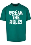 Merchcode Herren Break The Rules 2 Heavy Oversize Tee Türkis/Grün/Dunkelgrün/Blau