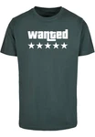 Merchcode Wanted T-Shirt Round Neck Dunkelgrün