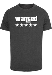 Merchcode Wanted T-Shirt Round Neck Dunkelgrau/Schwarz/Grau/Dunkelgrün/Braun