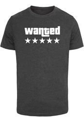 Merchcode Wanted T-Shirt Round Neck Dunkelgrau/Schwarz/Grau/Dunkelgrün/Braun