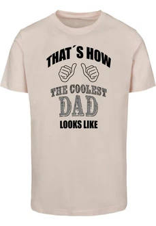 Merchcode Coolest Dad T-Shirt Round Neck Khaki/Beige/Grau/Braun