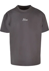 Merchcode T-Shirt Flowers Bloom Heavy Oversized Tee Grau/Braun/Hellblau/Schwarz/Dunkelbraun/Rosa