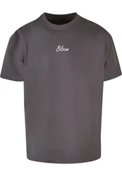 Merchcode T-Shirt Flowers Bloom Heavy Oversized Tee Grau/Braun/Hellblau/Schwarz/Dunkelbraun/Rosa