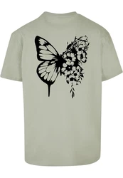 Merchcode T-Shirt Flowers Bloom Heavy Oversized Tee Dunkelgrün/Hellblau/Hellgrün/Khaki/Grün/Türkis/Rosa
