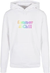 Merchcode Kapuzensweatshirt Merchcode Herren Summer And Chill Rainbow Basic Hoody Regenbogen
