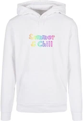 Merchcode Kapuzensweatshirt Merchcode Herren Summer And Chill Rainbow Basic Hoody Regenbogen