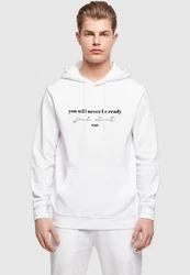 Merchcode Kapuzensweatshirt Just Start Basic Hoody Rot/Weiß
