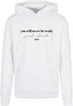 Merchcode Kapuzensweatshirt Just Start Basic Hoody Rot/Weiß