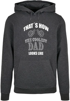 Merchcode Kapuzensweatshirt Herren Coolest Dad Basic Hoody (1-tlg) Dunkelgrau/Schwarz/Grau