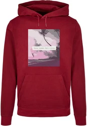 Merchcode Kapuzensweatshirt Summer Story Basic Hoody (1-tlg) Rot/Dunkelrot/Rosa/Bordeaux