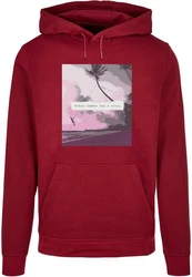 Merchcode Kapuzensweatshirt Summer Story Basic Hoody (1-tlg) Rot/Dunkelrot/Rosa/Bordeaux