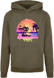 Merchcode Kapuzensweatshirt Summer Vibes Basic Hoody Gelb/Orange/Rosa/Grün