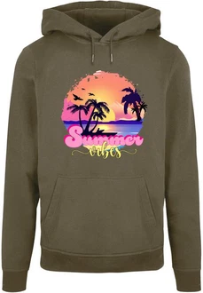 Merchcode Kapuzensweatshirt Summer Vibes Basic Hoody Gelb/Orange/Rosa/Grün